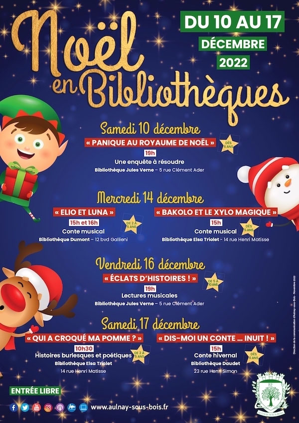 Noël en bibliothèque - du 10 au 17 décembre 2022