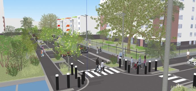 Quartier Cité de l’Europe - Une nouvelle rue pour améliorer l’accessibilité du quartier