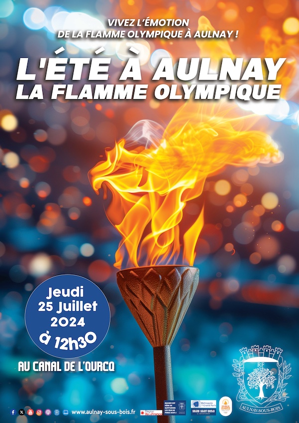 été à aulnay - la flamme olympique