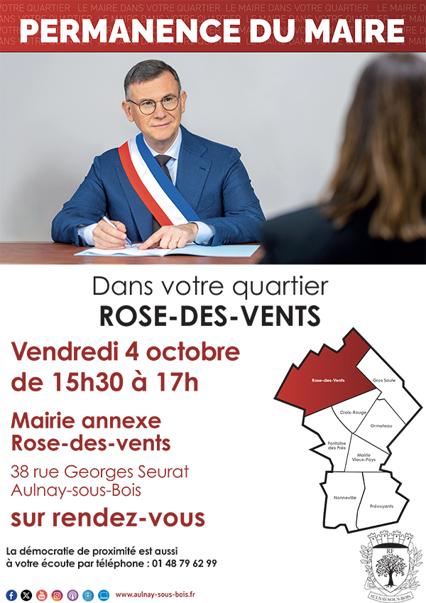 Permanence du Maire dans le quartier Rose-des-vents